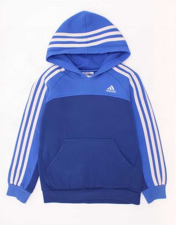 Adidas Kapuzenpullover für Jungen, 7–8 Jahre, marineblau, Colourblock-Baumwolle