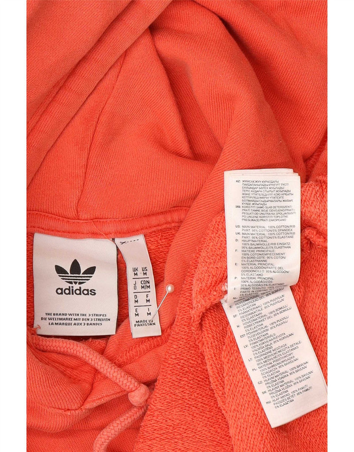 Adidas Herren Kapuzenpullover Mittelorange Baumwolle