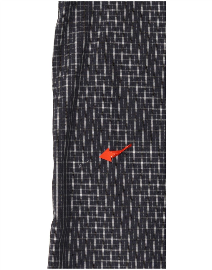 EDDIE BAUER Herren-Hemd, groß, entspannte Passform, groß, marineblau, kariert, Baumwolle