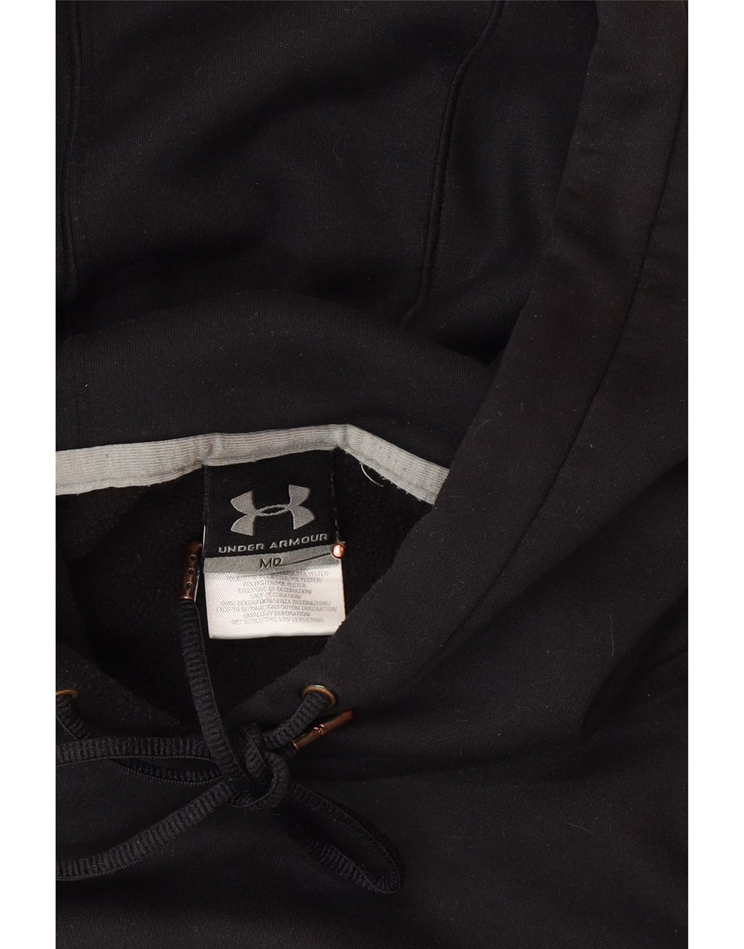 UNDER ARMOUR Herren-Kapuzenpullover mit Grafik, mittelschwarz, Polyester