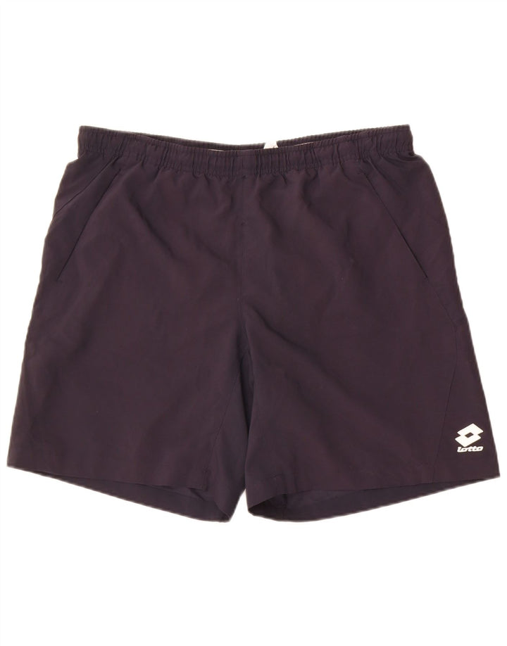 Lotto Herren Sportshorts UK 40/42 Large Schwarz Polyester