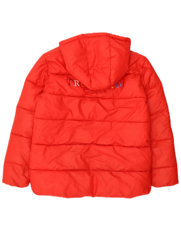 Trussardi Junior Mädchen-Kapuzenjacke, 15–16 Jahre, rotes Polyester
