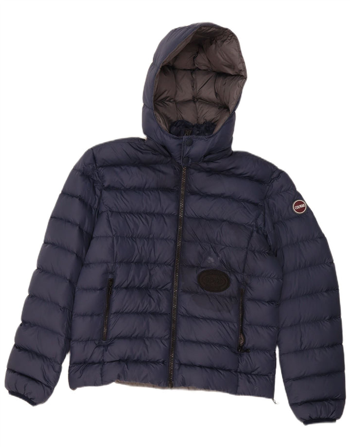 Colmar Herren-Jacke mit Kapuze, wattiert, IT 46, Größe S, marineblau, Polyamid