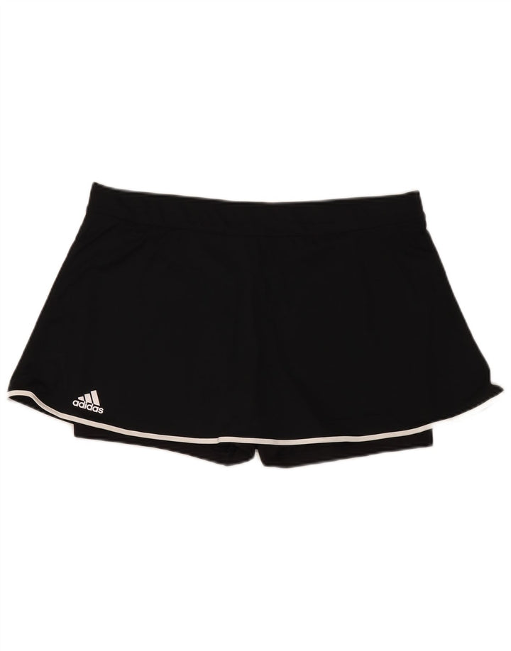 ADIDAS Damen Climalite Skort UK 20/22 XL Schwarz Polyester