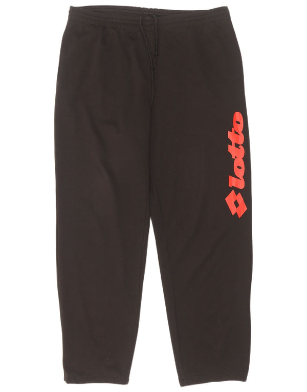 Lotto Herren-Trainingshose mit Grafik, UK 40/42, Größe L, Schwarz, Polyester