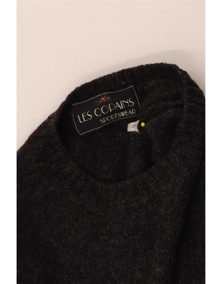 Les Copains Herren-Pullover mit Rundhalsausschnitt, Größe L, Grau