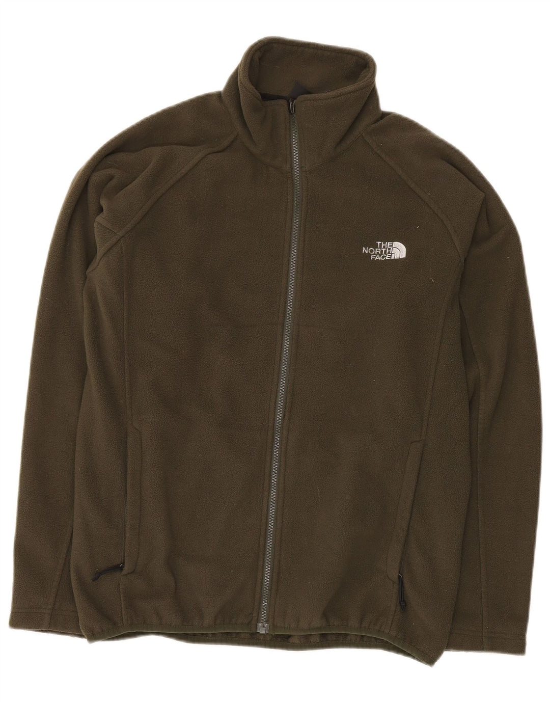 THE NORTH FACE Herren Fleecejacke UK 36 Small Khaki Polyester