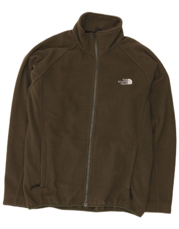 THE NORTH FACE Herren Fleecejacke UK 36 Small Khaki Polyester