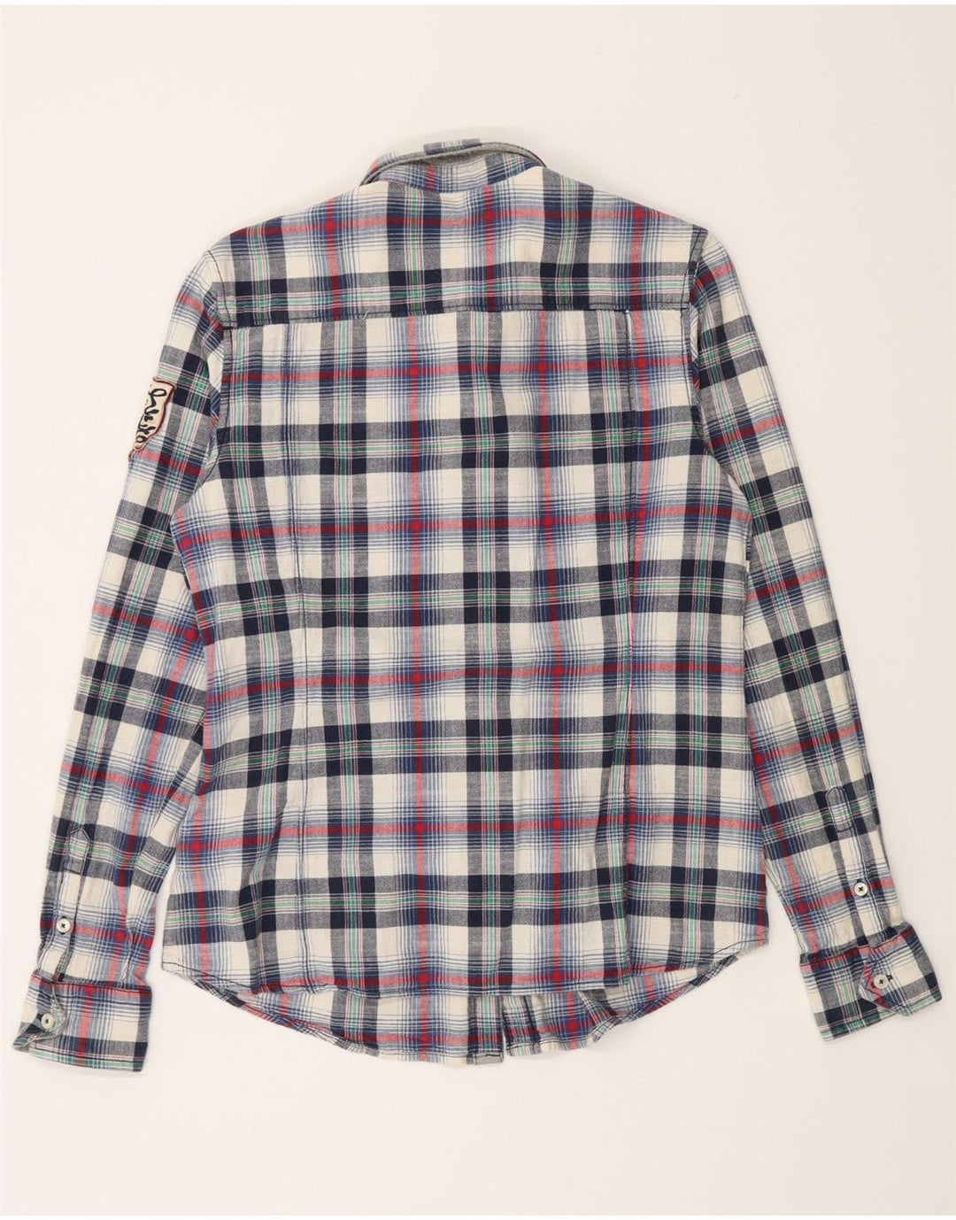 Napapijri Damen-Flanellhemd mit Grafik, Gr. 14, groß, mehrfarbig, kariert