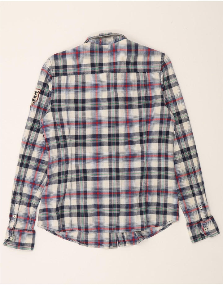 Napapijri Damen-Flanellhemd mit Grafik, Gr. 14, groß, mehrfarbig, kariert