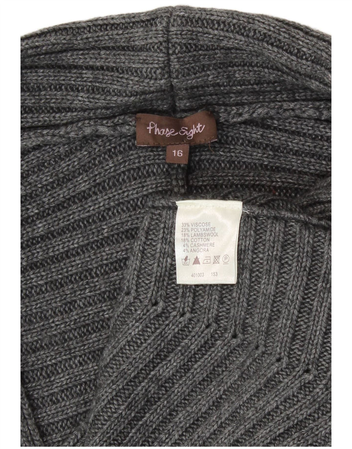Phase Eight Damen-Cardigan-Pullover UK 16 Large Graue Viskose