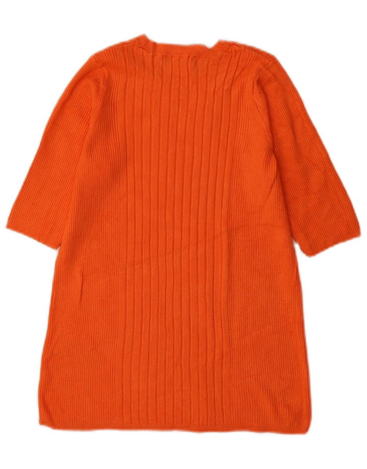 Marks & Spencer Damen-Pullover mit U-Boot-Ausschnitt, UK 12, Mittelorange