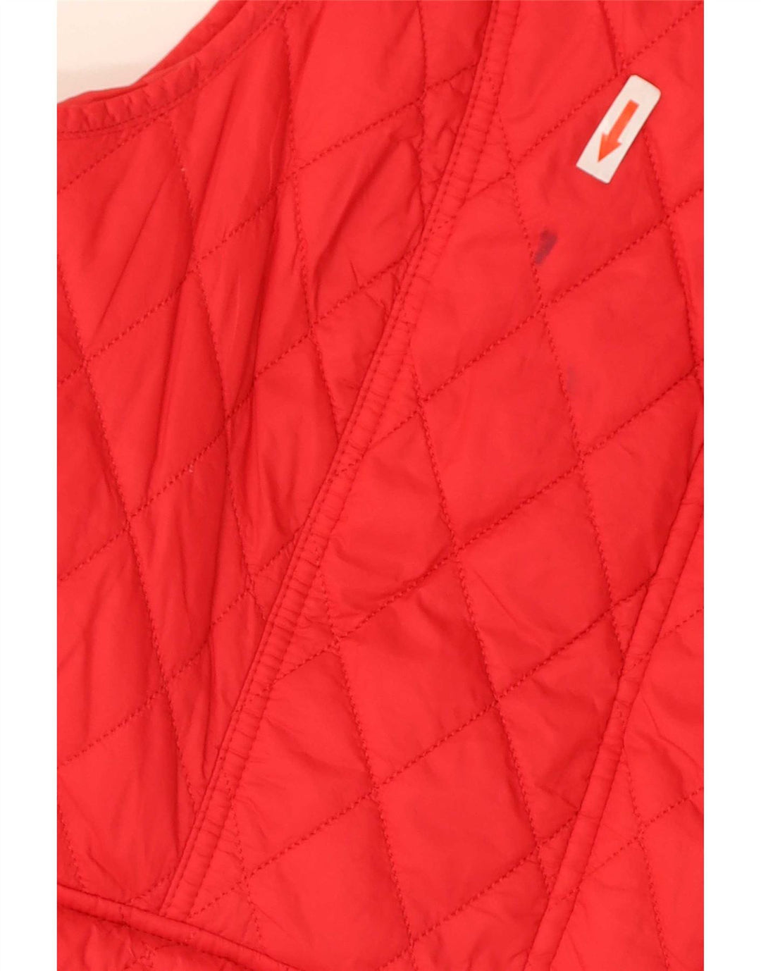 Barbour Damen Steppweste UK 14 Large Rot Polyamid