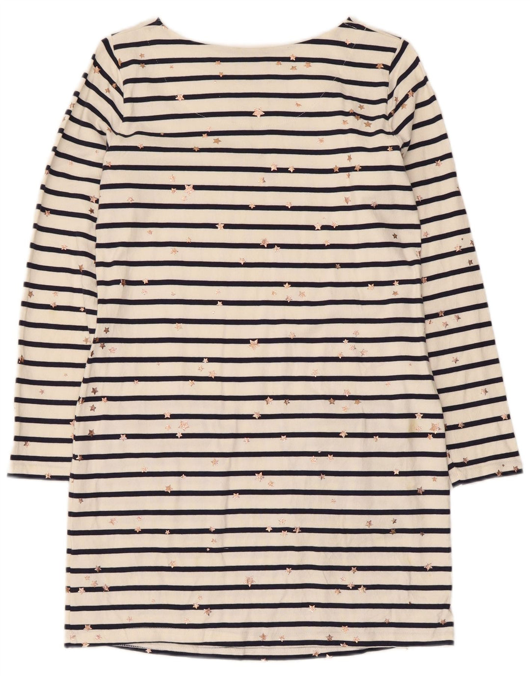 Joules Damen-Etuikleid mit abstraktem Muster, Gr. 10, klein, weiß gestreift