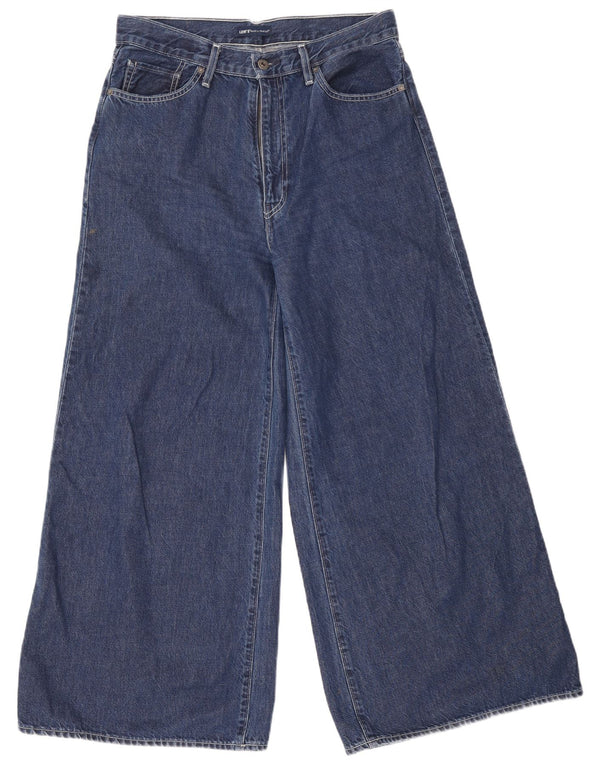 Levi's Damen-Jeans mit hohem Bund und weitem Bein, W31 L29, marineblaue Baumwolle