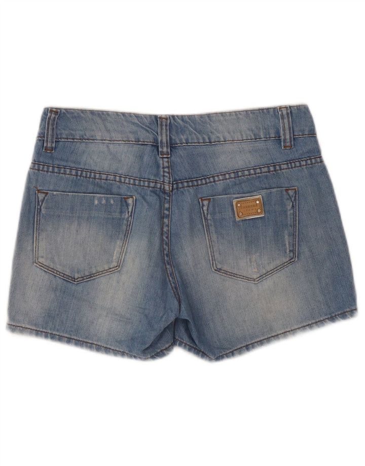 Carrera Damen Distressed Denim Shorts W30 Mittelblau