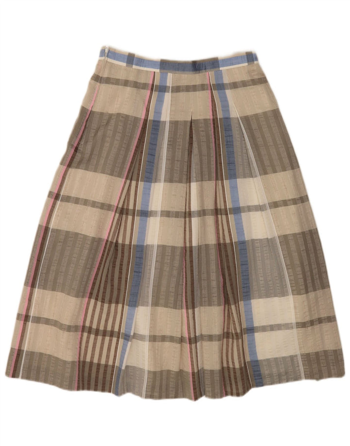 Victory Damen-Rock in A-Linie mit hoher Taille, EU 40, mittelgroß, W26, grau kariert
