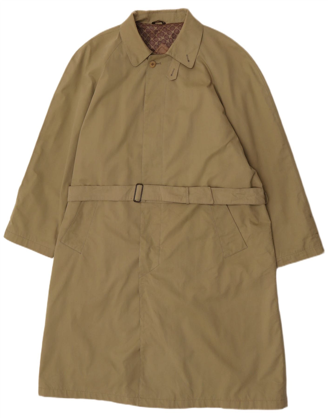 Pal Zileri Herrenmantel IT 48 Medium Khaki Baumwolle