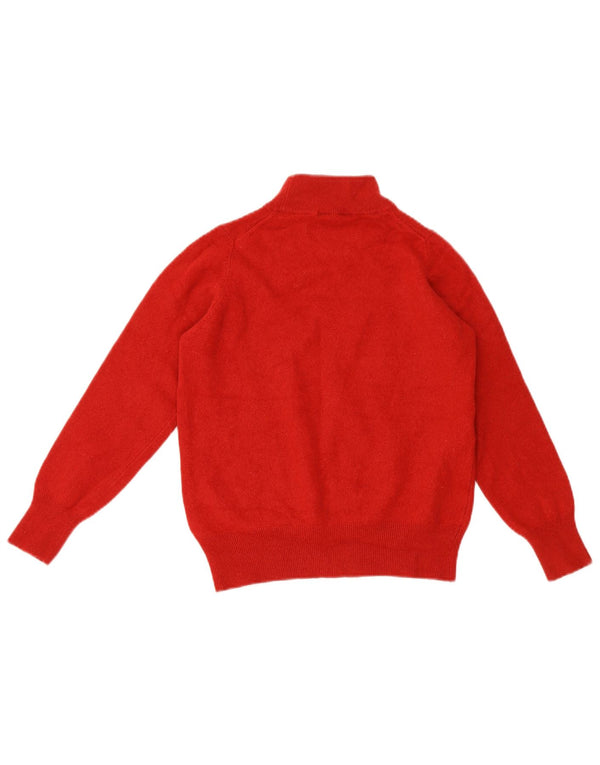 Marks & Spencer Damen Crop Rollkragenpullover Pullover UK 16 Large Rot