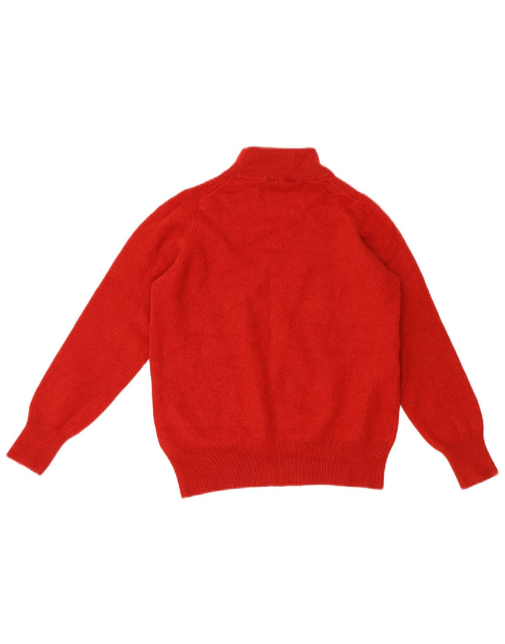 Marks & Spencer Damen Crop Rollkragenpullover Pullover UK 16 Large Rot
