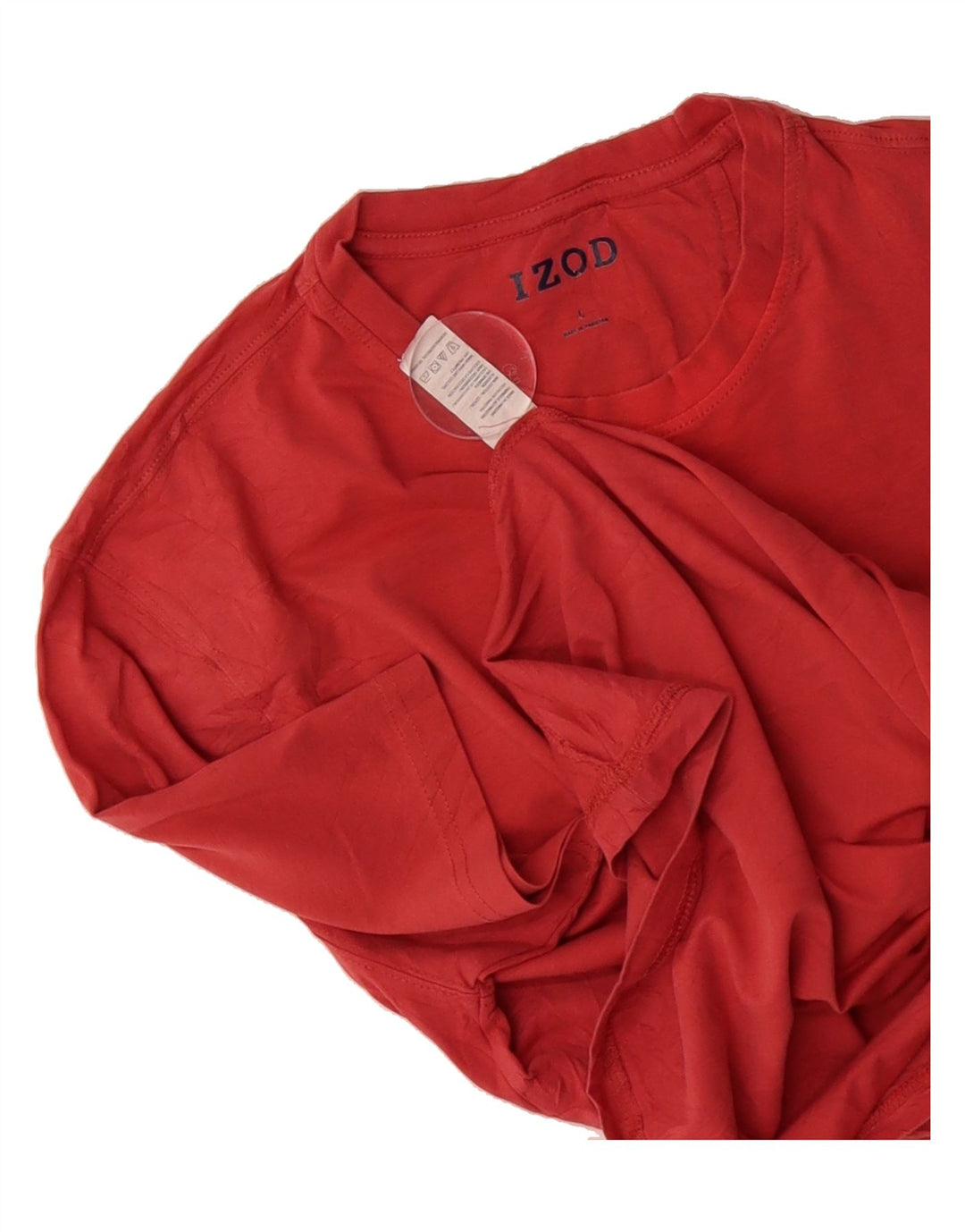 IZOD Mens T-Shirt Top Large Red Cotton Vintage Izod and Second-Hand Izod from Messina Hembry 