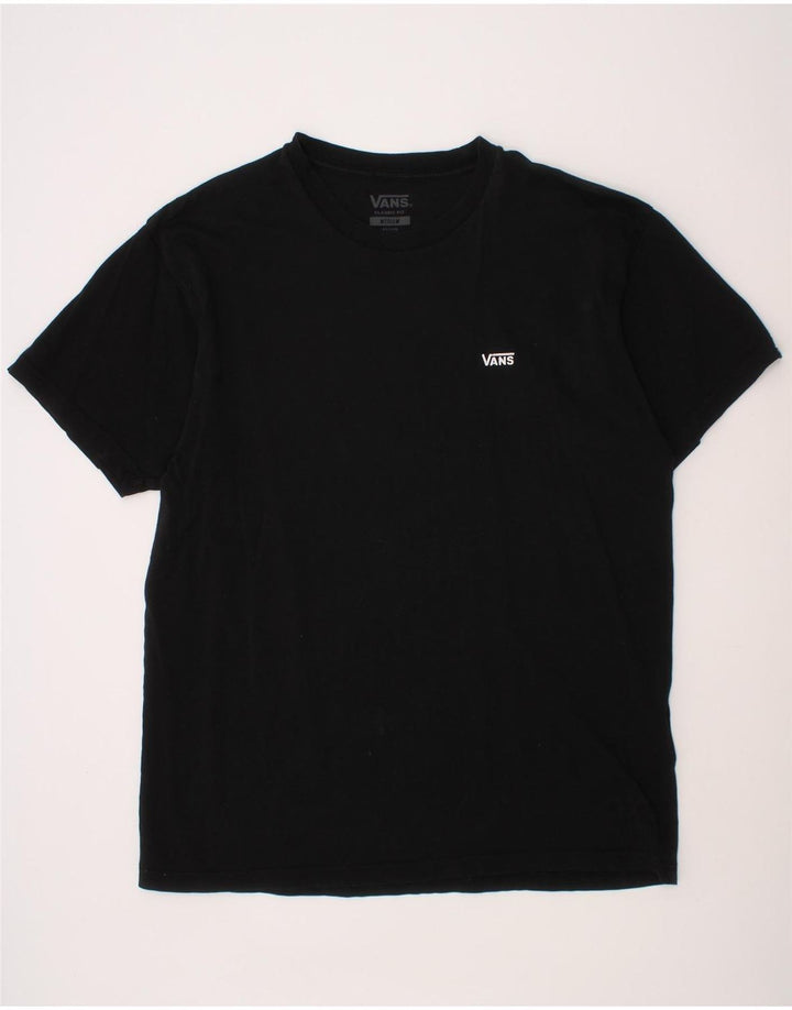 VANS Mens Classic Fit T-Shirt Top Medium Black Cotton Vintage Vans and Second-Hand Vans from Messina Hembry 