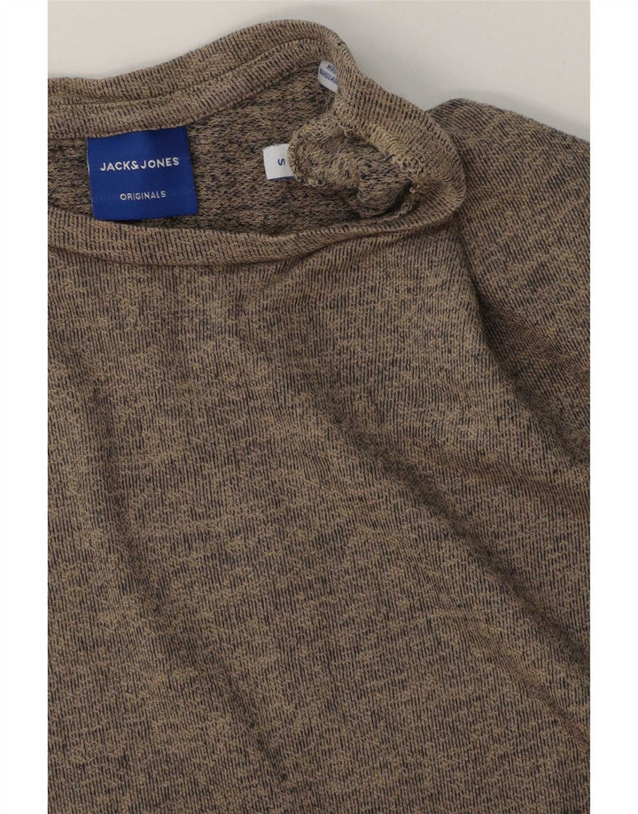 Jack & Jones Herren T-Shirt Top Small Grau meliert
