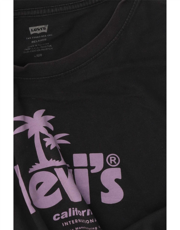 Levi's Herren Relaxed Graphic T-Shirt Top Large Grau
