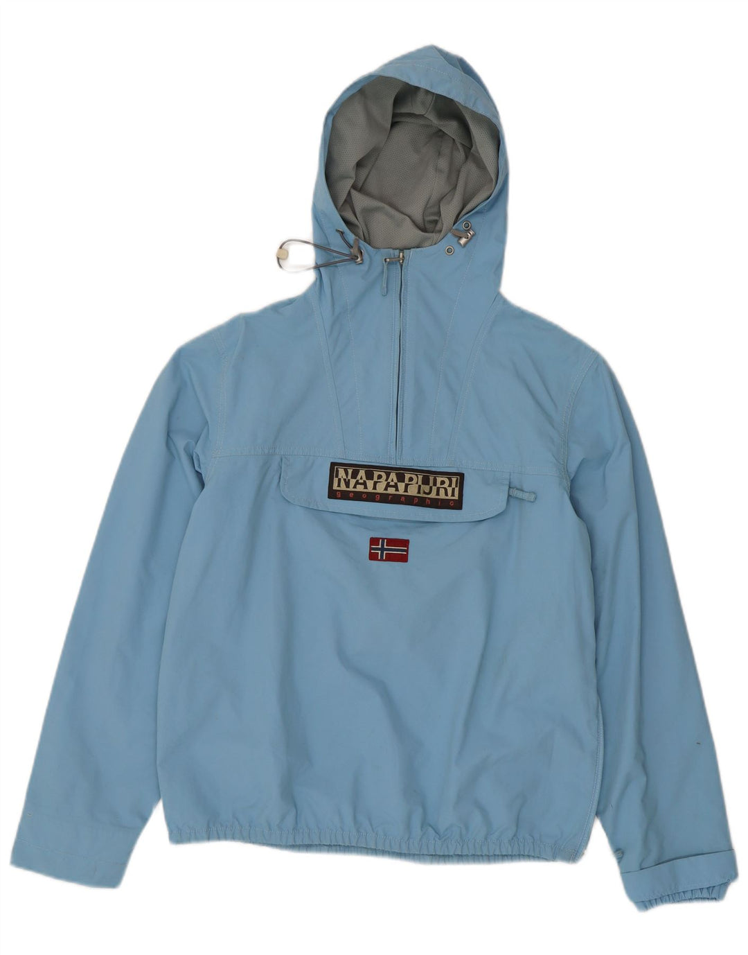 Napapijri Jungen Anorakjacke mit Grafik, 15–16 Jahre, blaues Polyamid