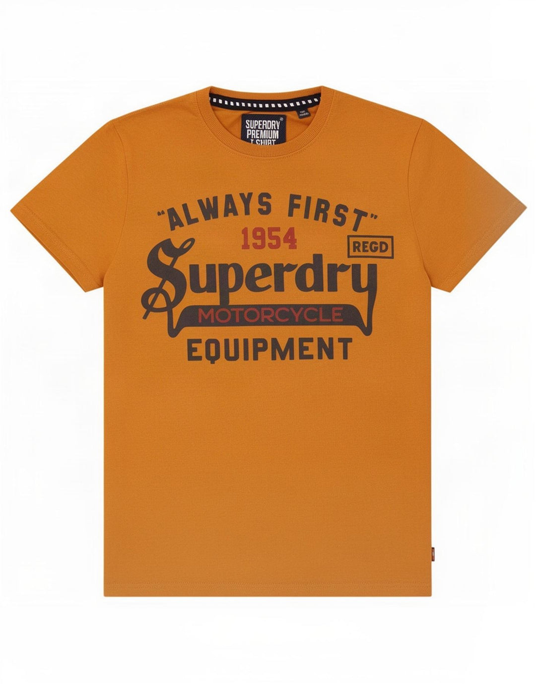 Superdry Herren Grafik-T-Shirt-Oberteil XL aus brauner Baumwolle