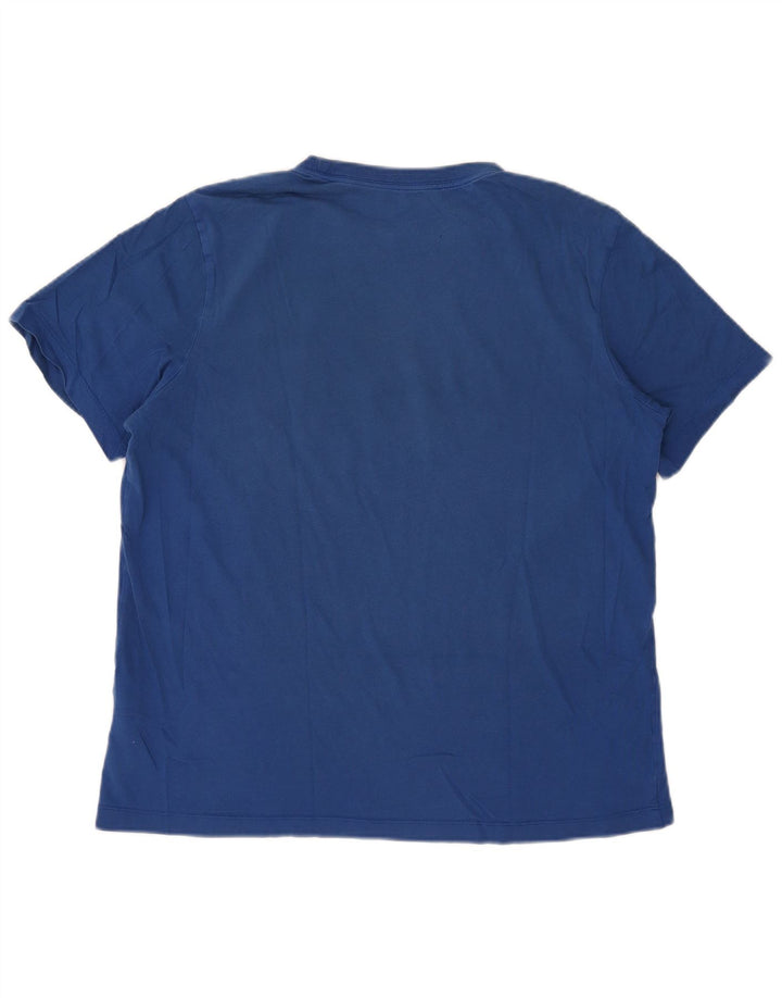 Nike Herren-T-Shirt mit Grafik, Größe L, aus blauer Baumwolle