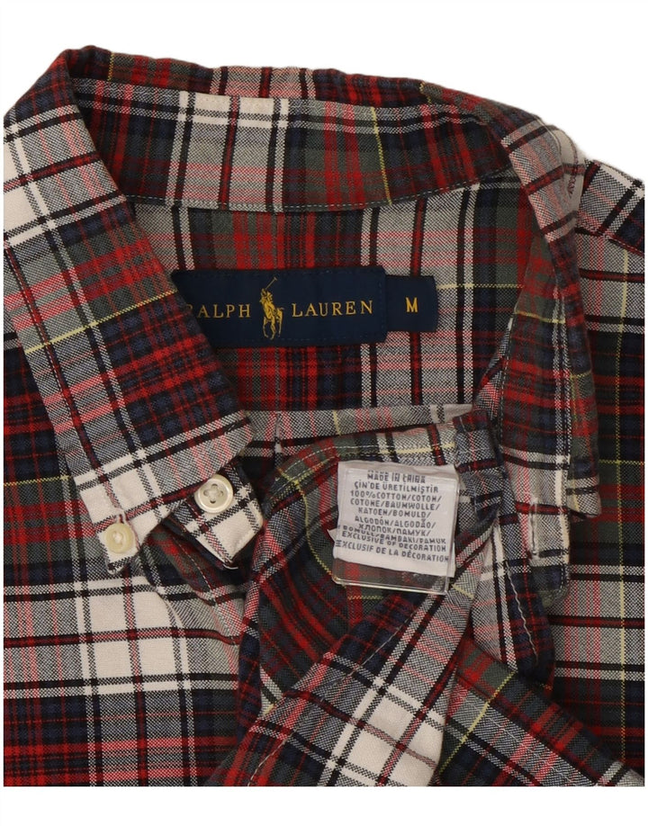 RALPH LAUREN Herren-Flanellhemd, mittelgroß, mehrfarbig, kariert, Baumwolle