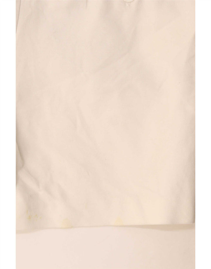 Zara Damen Chinoshorts Small W27 Weiß