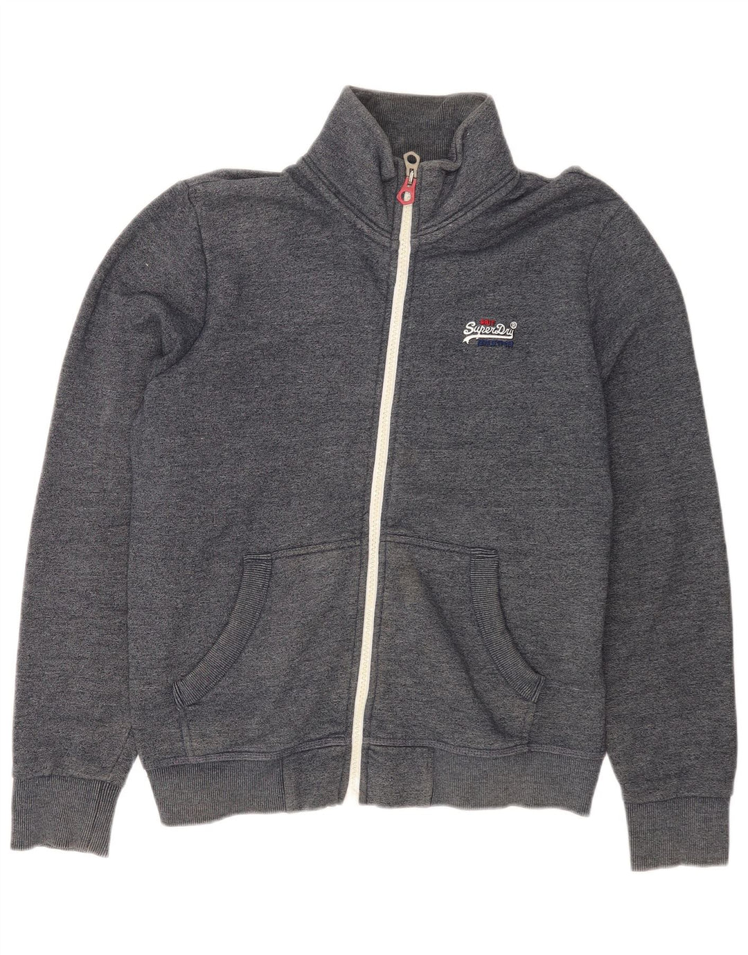 Superdry Herren-Trainingsanzug-Top-Jacke XL aus marineblauer Baumwolle
