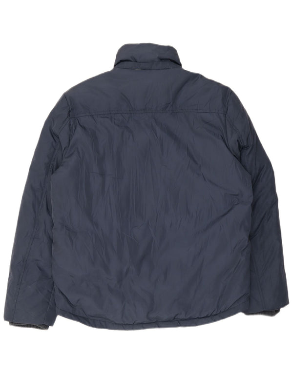 Kappa Herren Wattierte Jacke UK 40 Large Marineblau Polyester