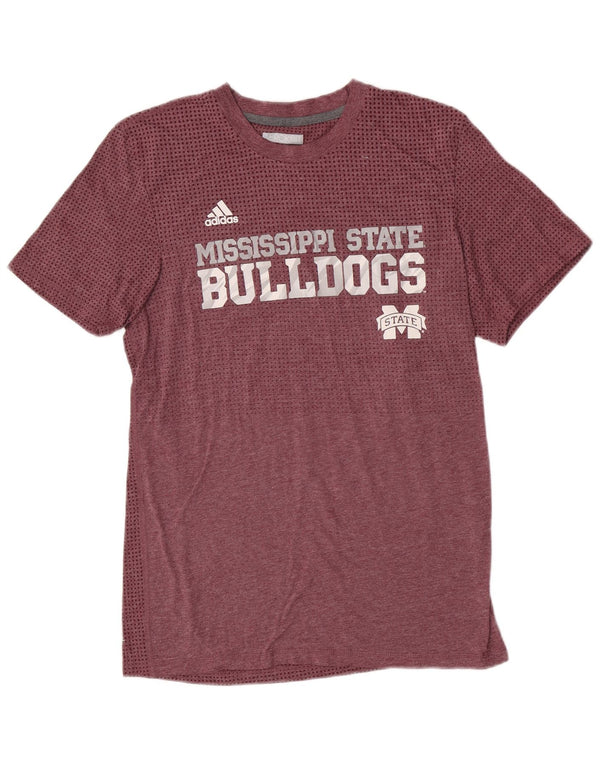 Adidas Herren Mississippi State Bulldogs Grafik T-Shirt Top Medium Kastanienbraun