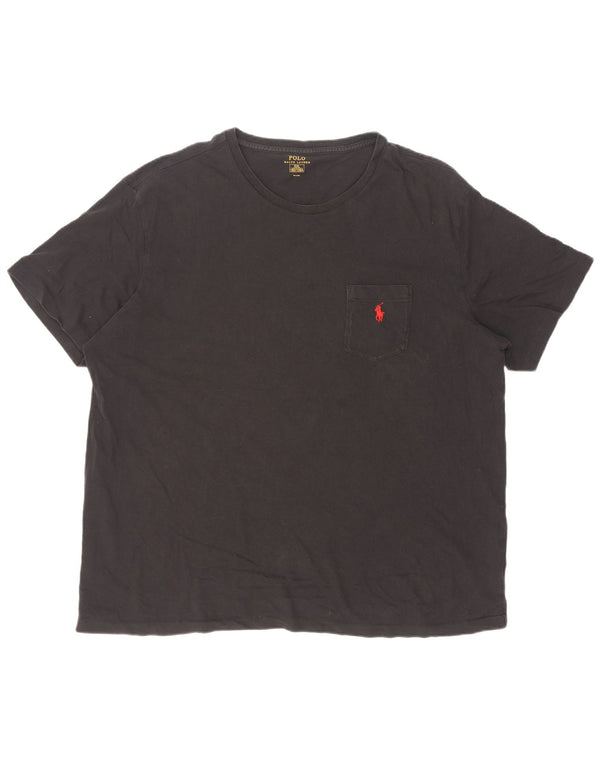 Polo Ralph Lauren Herren T-Shirt Top 2XL Schwarz Baumwolle