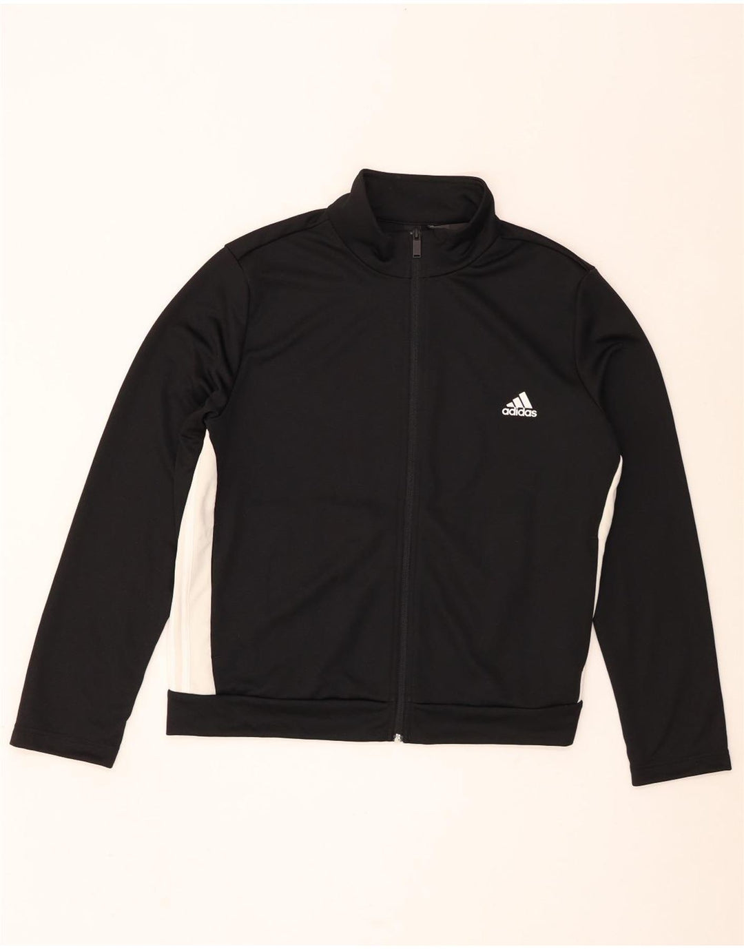 Adidas Damen Trainingsanzug Top Jacke UK 24/26 2XL Schwarz Colourblock Polyester