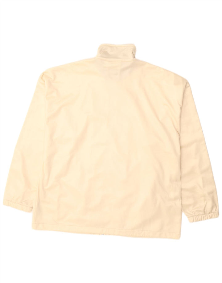 Diadora Damen Übergroße Grafik-Trainingsanzug-Top-Jacke, UK 14, Größe L, Beige