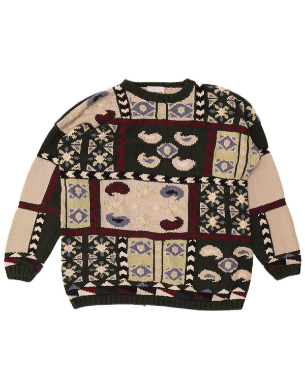 PUBLIC Damen Pullover mit Rundhalsausschnitt IT 44 Medium Mehrfarbig