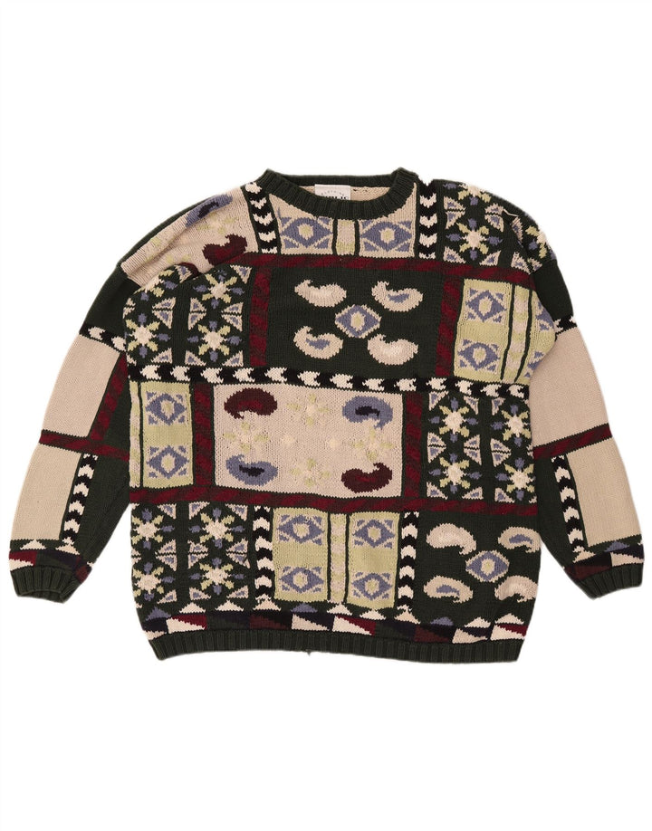 PUBLIC Damen Pullover mit Rundhalsausschnitt IT 44 Medium Mehrfarbig