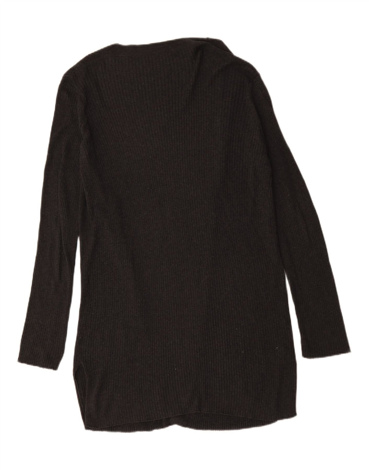 GAP Damen Longline Open Cardigan Pullover UK 16 Large Grau