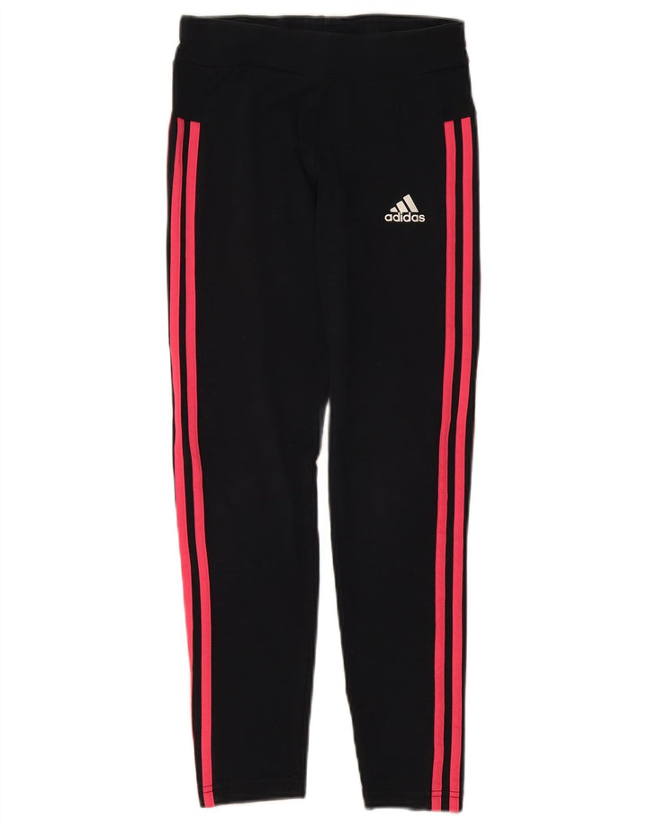 ADIDAS Mädchen-Trainingshose, 11–12 Jahre, schwarze Baumwolle