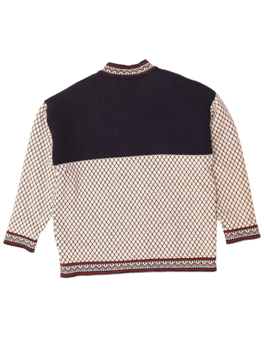 GOLFER'S Herren-Pullover mit Rundhalsausschnitt, mittlerer Marineblau-Farbblock
