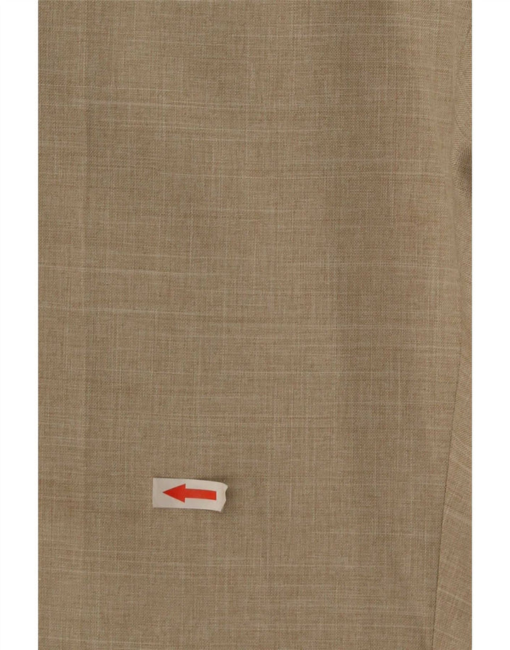 Gerade Herren-Anzughose von Marks & Spencer, W32, L31, Beige, Polyester