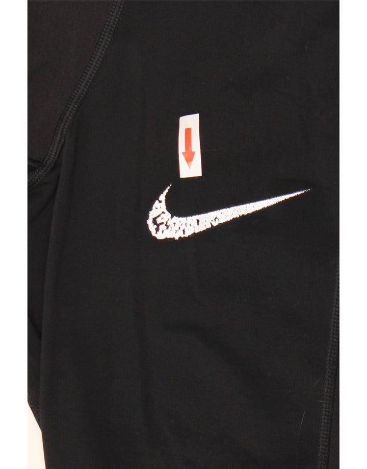 Nike Herren Tight Fit Graphic Leggings Mittelschwarzes Polyester