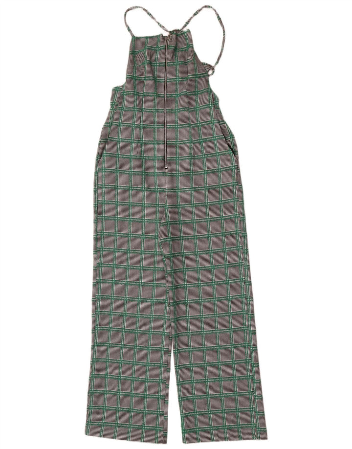 Topshop Damen-Overall, ärmellos, Gr. 40, Größe S, mehrfarbig, Hahnentrittmuster