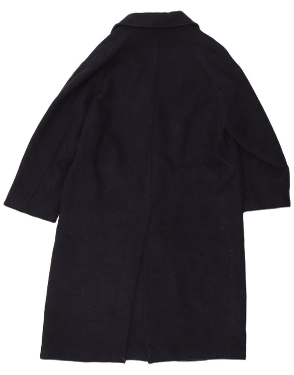 Zara Damen Übergroßer Mantel UK 6 XS Marineblaue Wolle