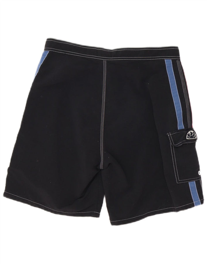 Sundek Herren-Badeshorts, Mittelschwarzes Colourblock-Nylon