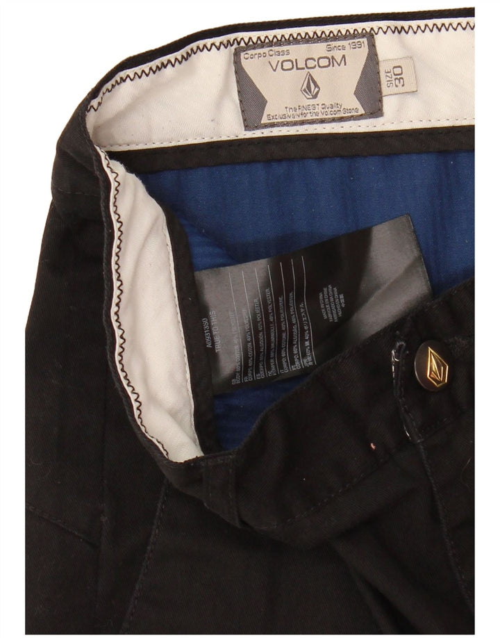 Volcom Herren Chinoshorts W30 Mittelschwarze Baumwolle